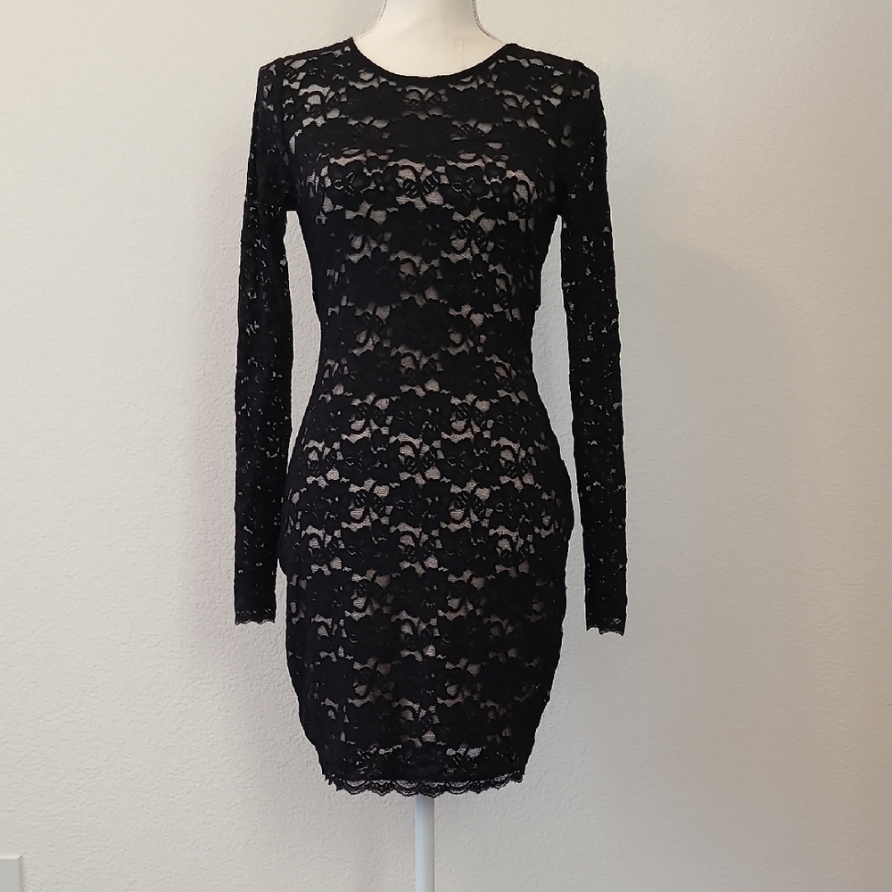Elegant Black Lace Dress